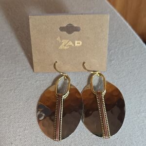 Zad Mixed Metals Boho Tribal Earrings New On Card